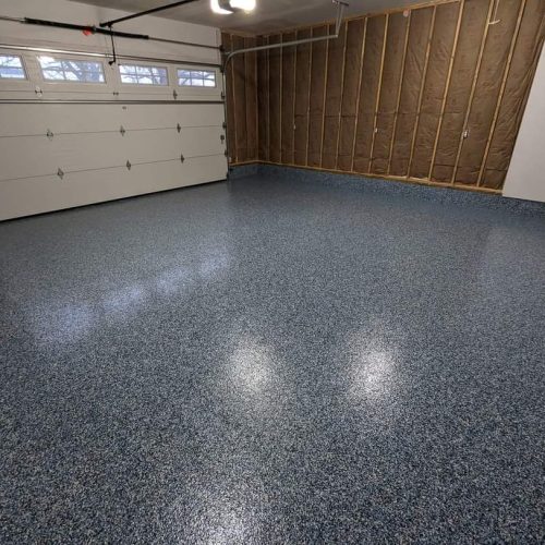 Garage flake floor