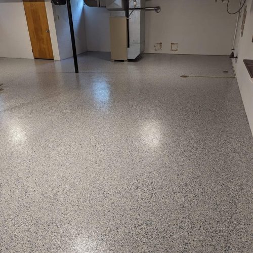 Finished basement floor